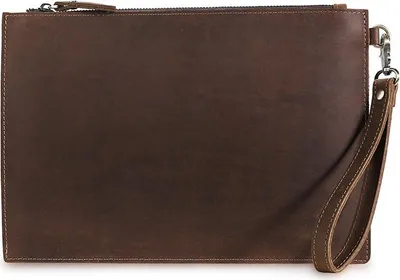 Produktbild von INF Herren Leder Clutch, Vintage Rindsleder Handtasche