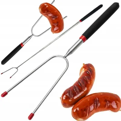 Produktbild von Najder Teleskop-Wurstspieß für Lagerfeuer und Grill BBQ