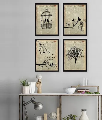 Produktbild von Wallity, SET_077- LUL1115, Bunt, Leinwandbilder, 24 x 29 cm, 100% MDF (Dicke: 2 cm)