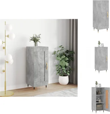 Produktbild von vidaXL Sideboard Betongrau 34,5x34x90 cm Holzwerkstoff -  Sideboards