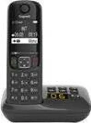 Zdjęcie produktu dla Gigaset A690A, Telefon analogowy/DECT, Zestaw słuchawkowy bezprzewodowy, Głośnik, 100 wejścia, Nazwa i identyfikacja dzwoniącego, Czarny