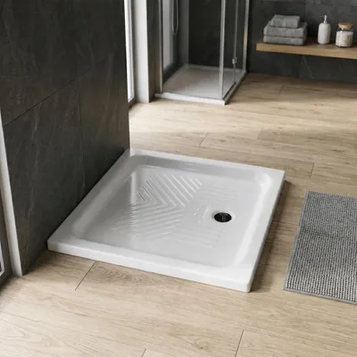 Produktbild von Rechteckige Duschwanne mit Antirutschbeschichtung 70X90 CM | Topazio