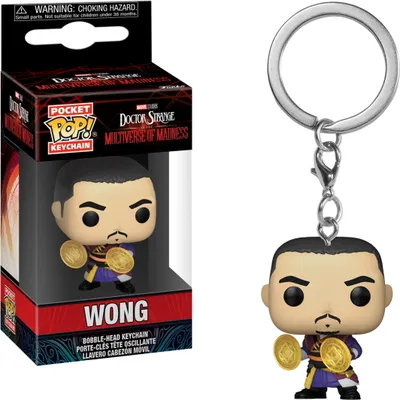 Produktbild von Doctor Strange in the Multiverse of Madness - Wong  - Schlüsselanhänger Funko Pocket POP! Keychain