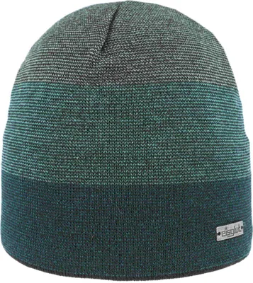Eisglut Beanie Mütze  Rentona Rewoolife  mit Strichmuster   in grün