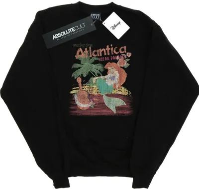 Produktbild von Disney - "The Little Mermaid Greetings From Atlantica" Sweatshirt für Damen BI32998 (L) (Schwarz)