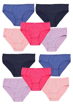 Produktbild von TupTam Mädchen Slips mit Aufdruck 10er Pack, Farbe: Farbenmix 10, Größe: 164-170