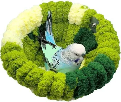 Produktbild von Vogelnest für Käfig - Vogelbett für Parkieten - Winterliche Wärme - 17,5 x 8,5 cm