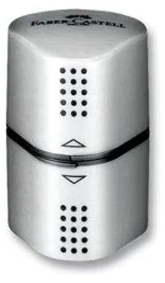 Zdjęcie produktu dla Faber-Castell Grip 2001, Temperówka ręczna, Srebrny, 1 szt.