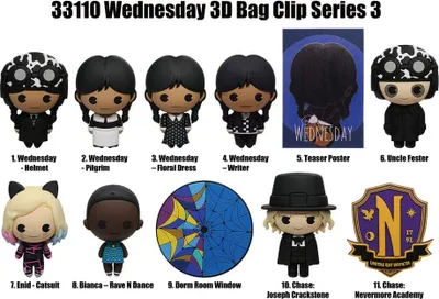 Obrázek produktu pro Wednesday 3D PVC-Taschenanhänger Series 3 Display (24)