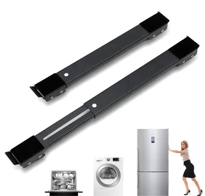Möbelroller für Waschmaschine, 45-72 cm, 300 kg, schwarz