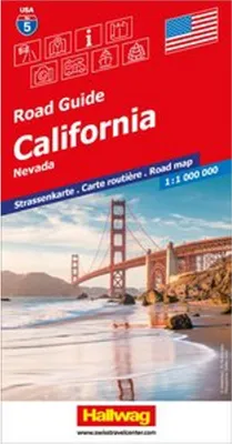 Obrázok produktu pre Hallwag Cestovná mapa USA, Kalifornia 1:1 milión