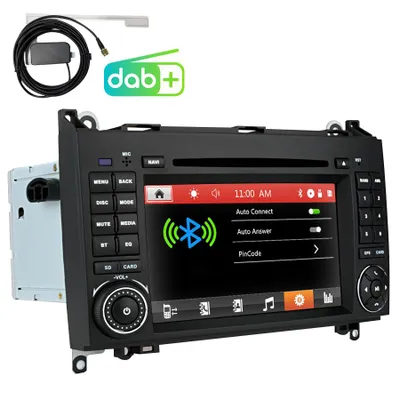 Produktbild von DAB+ 7" Autoradio Navi GPS DVD USB Für Mercedes Benz A/B Klasse W245 W169 Viano