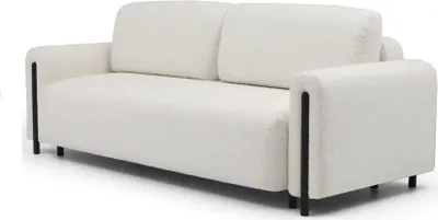 Zdjęcie produktu dla Sofa Arcadova biała/czarny z funkcją spania