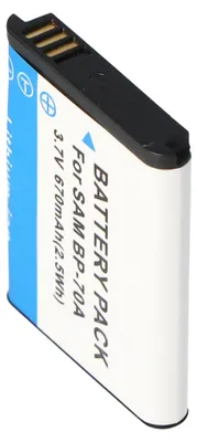 Produktbild von AccuCell Akku passend für Samsung BP-70A, BP70A, AQ100, ES65