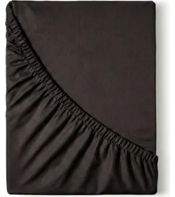 Immagine prodotto di Kvalitex Lenzuolo di raso con elastico 120x200cm nero