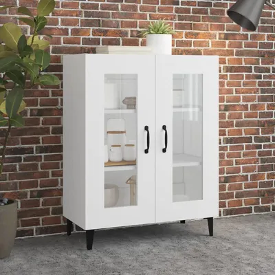 Obrázek produktu pro Komoda 69,5 x 34 x 90 cm - Dřevěná komoda v bílé barvě s moderním designem
