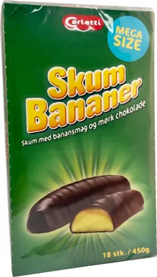 Produktbild von Carletti Skumbananer Schokoladenbananen 18 Stk. 450g
