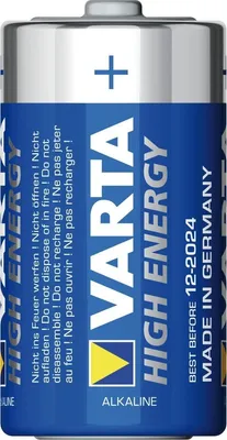 Produktbild von Varta High Energy 04920 121 111 Universalbatterie - 16500 mAh - D - Alkali-Mangan - 1,5 V Gleichstrom