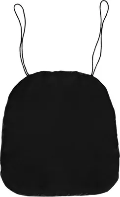 Produktbild von Stuhlkissen Schwarz mit Kordelzügen, 36 cm Breite, 1,5-10 cm Dicke