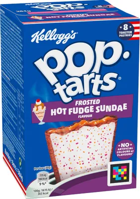 Produktbild von Kellogg's Frosted Pop Tarts Hot Fudge Sundae 8x48G Packung 384g