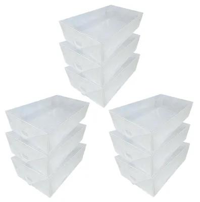 Produktbild von 9 DynaSun PP368TC Transparente Schuhaufbewahrungsbox mit Tragegriff