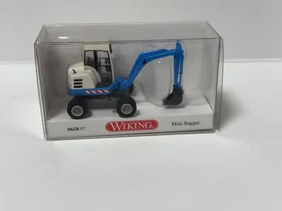 Produktbild von Wiking H0 1/87 065807 Mini-Bagger - blau -NEU