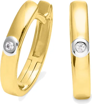 Produktbild von Orolino Ohrringe Gold 585 mit 2 Brillanten zus. 0,02ct.
