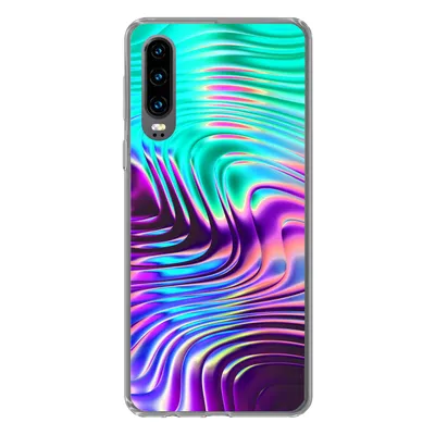 Produktbild von MuchoWow® Handyhülle Schutzhülle Hülle für Huawei P30 Kunst - Golf - Psychedelisch Silikon Softcase Handy Hülle - Kartenbesitzer