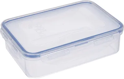 Produktbild von Vorratsdose Lock&Lock 550ml, Gefrierdosen mit Silikondichtung, stapelbare Brotzeitdosen, Snackbox 18x13x5cm