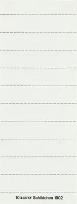 Produktbild von Beschriftungsschildchen für Vollsichtreiter 60x14mm VE=60x100 Stück weiß