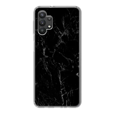 Produktbild von MuchoWow® Handyhülle Schutzhülle Hülle für Samsung Galaxy A32 5G Marmor - Schwarz - Naturstein Silikon Softcase Handy Hülle - Softcase
