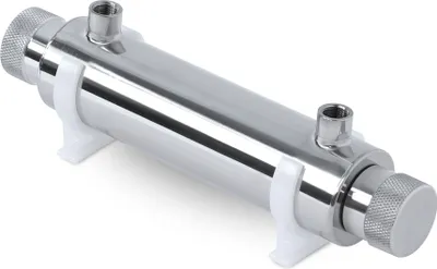 Image de Bellerofonte UV Stérilisateur d'eau avec lumière UVC 11 Watt 4 pin Capacité 4 litres par minute pour osmose inverse et systèmes de filtration d'eau Stérilisation UVC