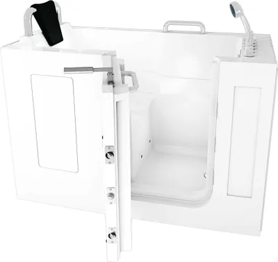 Produktbild von Sitzwanne Whirlpool Badewanne mit Tür S07WP-TH-C-L 140x76cm