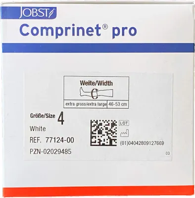 Produktbild von Comprinet pro Strumpf knielang Gr.4 weiß 2 St