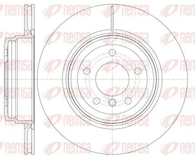 Produktbild von 2x REMSA Bremsscheibe 6976.10 hinten für BMW 3 Touring (E91) 3 Limousine (E90)