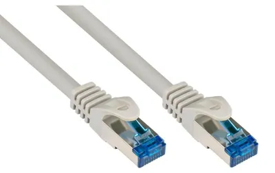 Imagen del producto de Alcasa 8060-SF200, 20 metros, Cat6a, S/FTP (S-STP), con conectores RJ-45 en ambos extremos, color gris