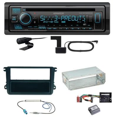 Produktbild von Kenwood KDC-BT960DAB Bluetooth DAB Einbauset für Golf 5 6 Passat 3C CC B7 Touran