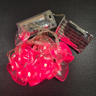 Produktbild von LED Lichterkette 20er Herz rot Batteriebetrieb Best Season 007-45