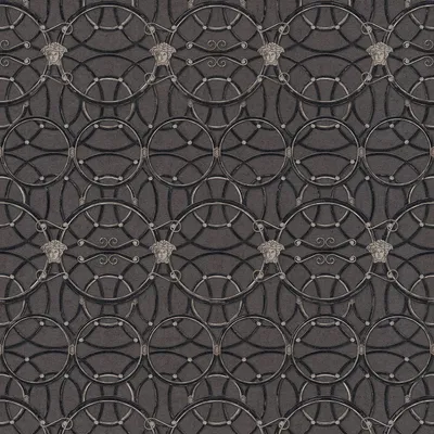 Produktbild von Profhome 370494-GU Barock Tapete Ornament schimmernd silber schwarz 7,035 m2
