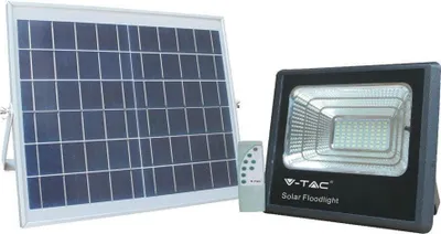 Image de Projecteur solaire noir - 16W - IP65 - 1050 lumens - 4000K