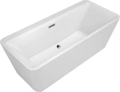 Obrázek produktu pro Balneo ROMA volně stojící vana 170x80cm akrylátové víko click-clack zátka stříbrná