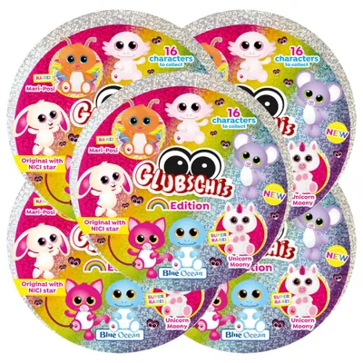 Produktbild von Blue Ocean Glubschis Sammelfiguren Rainbow Serie 6 - Glubschi Glitzer Figur - 5 Tüten