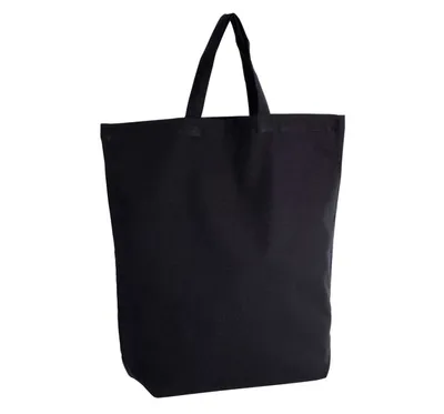 Produktbild von Kimood Shopper Bag Tragetasche Baumwolle Einkaufstasche Bag Tasche, Größe:U, Farbe:Schwarz