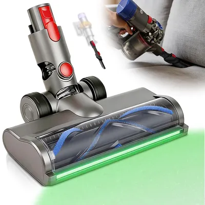 2in1 Set LED-Bodenbürste + Handbürste für Dyson V8/V11/V10/V7/V15