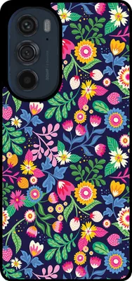 Produktbild von Smartphonica Handyhülle Passend für Motorola Edge 30 Pro mit Blumendruck - TPU Rückendeckung Fall Blumendesign