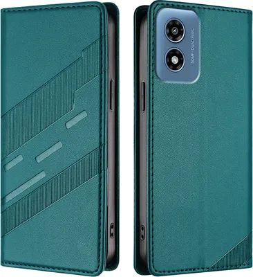 Obrázek produktu pro Pouzdro pro Motorola Moto G 2024 5G,Polyuretankožené peněženkové pouzdro s přihrádkou na karty a funkcí stojánku Grün