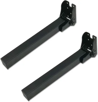 Produktbild von Klappbare Tischbeine 50 cm aus Metall, Schwarz, 2 Stück