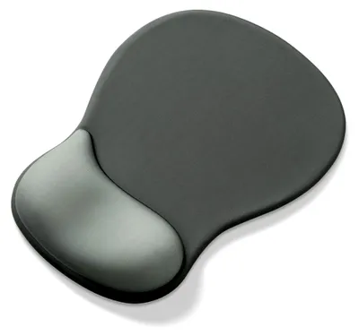 Produktbild von Mauspad mit ergonomischer Handgelenkauflage und Gelkissen in Schwarz