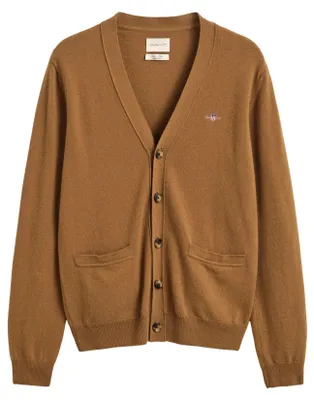 Produktbild von Sweatjacke Gant Regular Fit camel Wolle