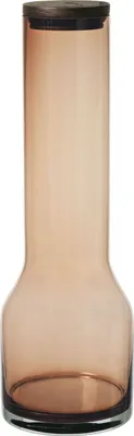 Obrázek produktu pro Blomus Karafa na vodu Lungo L, karafa, nádoba na vodu, barevné sklo, dub, silikon, káva, 1,1 l, 64173